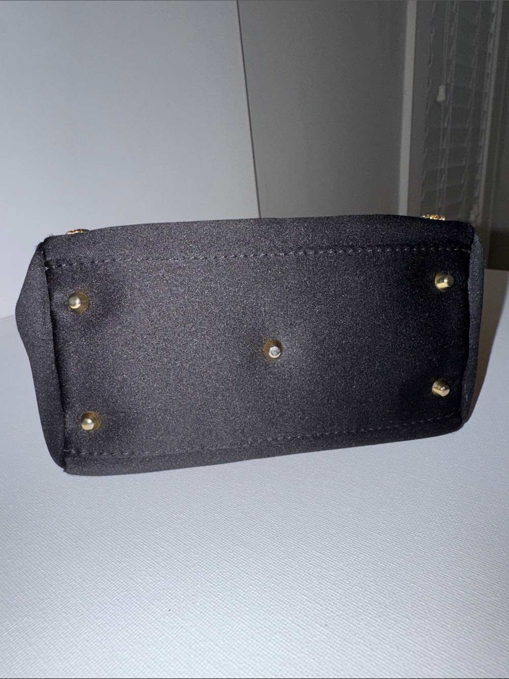 Gianni Versace Crystal Medusa Black Satin Bag - Picture 6 of 7